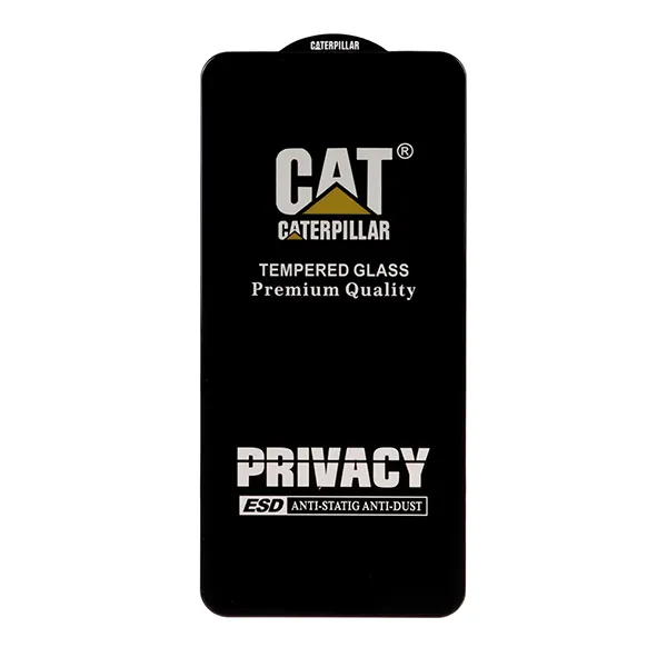 محافظ صفحه نمایش شیشه ای Full Cover Privacy Caterpillar - ESD مدل Xiaomi Poco X3 / Poco X3 Pro / Redmi Note 9S / Redmi Note 9 Pro / Redmi Note 9 Pro Max / Poco F5 Pro / Mi 12T / Mi 12T Pro / Mi 11T / Mi 11T Pro / Mi 10T / Mi 10T Pro